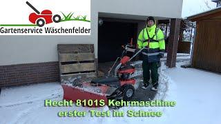 ️ Schneekehren mit Hecht 8101S Kehrmaschine + Räumschild ️