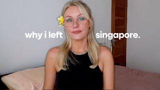 The truth about why I left Singapore and moved to bali.