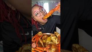 Giant King Crab Legs, Seafood Boil  #asmr