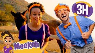 Blippi x Meekah Feed Farm Animals   | Educational Videos For Kids | Moonbug Celebrating Diversity