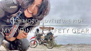 My Riding & Safety Gear - Roz’s Moto Adventure Ride Australia