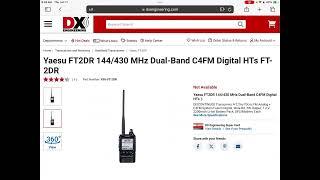Yaesu System Fusion Handheld Radio Transceiver 2024