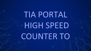 TIA Portal: High speed counter with TM Count 2x24V