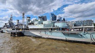 INSIDE TOUR: HMS Belfast Imperial War Museum | 4K HDR