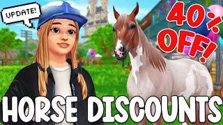 40% OFF HORSE DISCOUNTS!! LIMITED TIME HORSE BAZAAR IN STAR STABLE!!