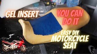 Gel Insert in a Motorcycle Seat. Any noob can do this.