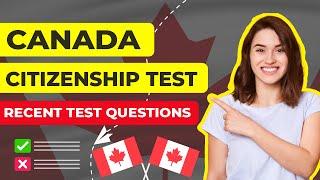 Canadian citizenship test 2024 | Recent Canadian citizenship test