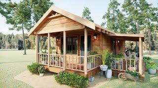 What An Amazing 400sqft Tiny House!! | Absolutely STUNNING!.