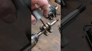 Piston and crankshaft demonstrated.