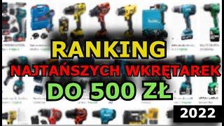 Ranking-10 Najtańszych Wiertarko Wkrętarek (Parkside Niteo Ryobi Meec Yato Einhell)