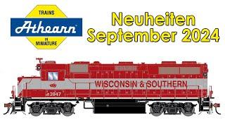 Athearn Modelbahn Neuheiten September 2024 | Spur H0 und N