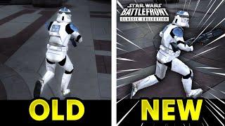 Complete Graphics Comparison! Star Wars Battlefront Classic Collection vs Old Battlefront 1 and 2!