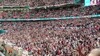 England fans singing Sweet Caroline before the Euro 2020 Final 11/07/21