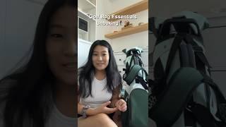 Unboxing some golf bag essentials #golfessentials #golfbag #golf