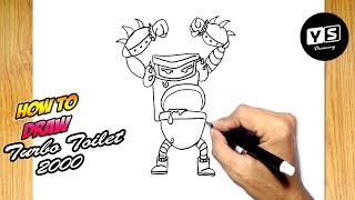 How to draw Turbo Toilet 2000 from Captain Underpants