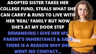 Adopted Sister Takes Her College Fund, Steals What She Can & Runs to Live With Her 'real' Family but