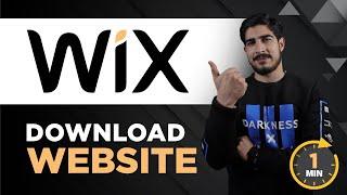 How To Download Website From Wix 2024 | Download Wix Website | Download A Wix Website