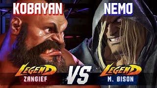 SF6 ▰ KOBAYAN (Zangief) vs NEMO (M.Bison) ▰ High Level Gameplay