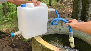 A technique for pumping water without using electricity that will surprise you