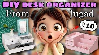 Aesthetic Desk Organiser idea || From Jugaad..! | Shifa Craft