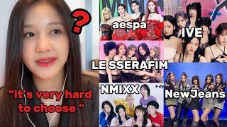 BABYMONSTER PHARITA shares her biases in 4th gen girl groups (LE SSERAFIM,IVE,NEWJEANS, aespa,NMIXX)