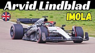 Arvid Lindblad tests the AlphaTauri AT04 at Imola Circuit - Racing Bulls TPC Day - February 19, 2025