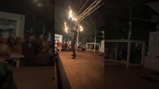 Fire show act part 2 #fire #goa #dance #goaclub #dancestyle #club #drag