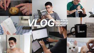 minha rotina morando sozinho (faculdade, trabalho, leituras) | vlog