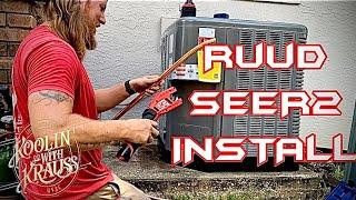 New RUUD RP14AZ install | HVAC TECH | Day In The Life of a Solo HVAC tech