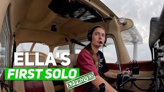 Ella's FIRST SOLO Flight | A Day To Remember!
