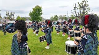 Highland Cathedral played by Ballater Pipe Band before 2024 Tomintoul Highland Games in Scotland