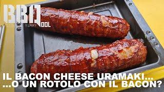 Il bacon cheese uramaki. Sushi, o se preferite un rotolo con il bacon!