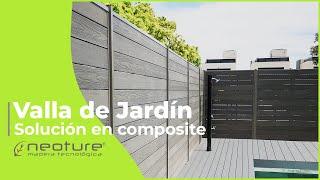 ⭐INSTALACION VALLA JARDIN:  Descubre como montar un vallado de madera composite en tu medianera.