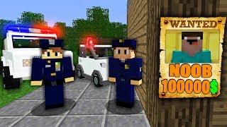 Minecraft NOOB vs PRO  : WHY NOOB WANTED? POLICE Challenge in Minecraft Animation