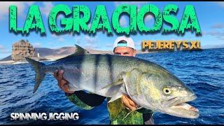 PESCA EN LA GRACIOSA PECES XL PEJE REYES SAMAS ABADES | SPINNING Y JIGGING | CANARIAS