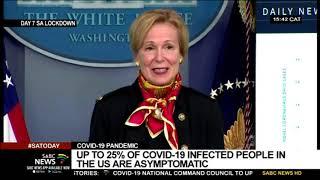 25% of COVID-19 infected people are a-symptomatic: US