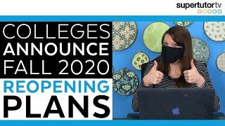 Colleges Announce Fall 2020 Plans for Reopening