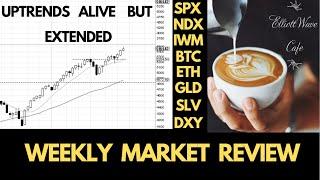 Uptrends alive but extended. Weekly Market Review.