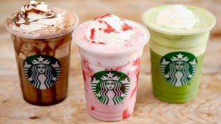Homemade Starbucks Frappuccino Recipes Made With All Natural Ingredients | Copycat Recipe