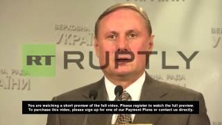 Ukraine: Conflict must be solved through talks - Party of Regions leader