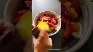 Tomato and Strawberry Salad - A plate full of colour and flavour