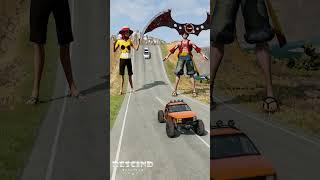 Super Cars vs Batarang | One Piece Characters | BeamNG.Drive