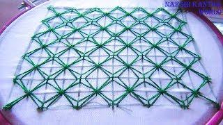 Hand Embroidery new nokshi kantha design video tutorial by Nakshi Kantha World