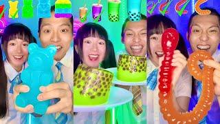 Random Emoji Jelly Gummy Food Challenge ASMR Compilation!  (Part1)