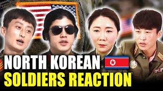 North Korean Soldiers React to U.S. Soldiers I Dimple Compilation