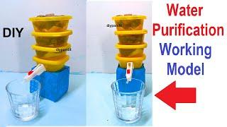 water purifier filter working model for science project exhibition - simple and easy | DIY pandit