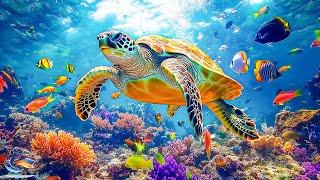 Stunning 4K Underwater Footage - Rare & Colorful Sea Life Video - Ocean Sounds to Sleep, Relax