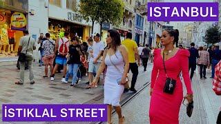 istanbul taksim istiklal street walking tour 4k 2022  taksim istiklal caddesi 4k uhd 60 fps