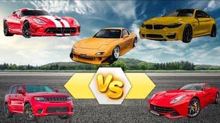 R2 vs I6 vs V8 vs V10 vs V12 | Auto Sound Battle