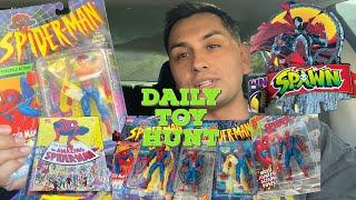 I found more vintage Spiderman Toys and Books/ Spawn Rare store display haul (Daily Toy hunt)